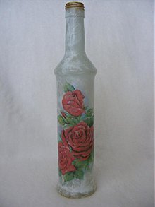 Nádoby - "Mrazená" ruža... - 1754696