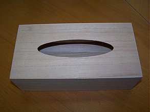 Polotovary - Drevený polotovar - Box na papierové vreckovky - 1785873