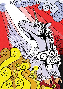 Grafika - Fantasy - print A4 (rôzne na výber) (Last Winged Unicorn) - 1800247