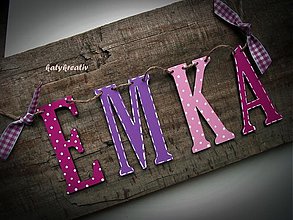 Tabuľky - girlanda EMKA - 1808702