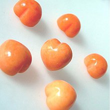 Minerály - Jadeit Heart (Orange) - 1836828