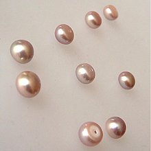 Minerály - Perla poloprevŕtaná / na kolík (Lila / 8-9mm) - 1861067