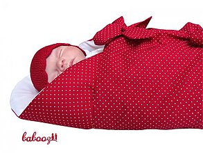 Detský textil - Perinka TILDA červeno biela UNI - 1900212