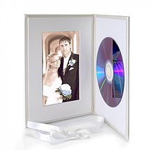 Papiernictvo - Svadobný Obal na CD + foto/White - 1953316