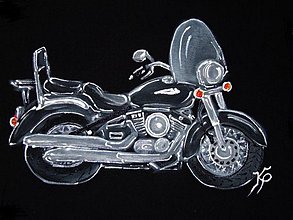 Topy, tričká, tielka - Tričko motorka - Yamaha Dragstar 1100 na objednávku - 1975610