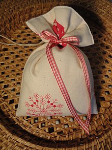 Úžitkový textil - Vianočné levanduľové vrecuško - 1994764