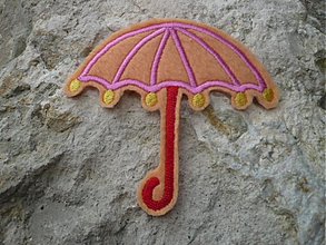 Materiál ručne robený - dáždnik (aplikácia) - 2010985