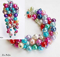 Sady šperkov - Farebné perličky - 2022362