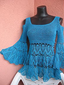 Šaty - Model "AILIN" v karibskej modrej... - 2052705