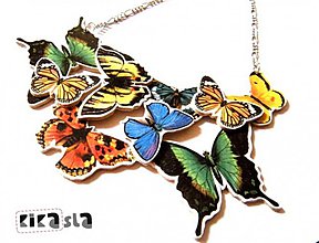 Náhrdelníky - Zbierka motýľov - 2059744