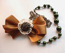 Náhrdelníky - Greensleeves II ( náhrdelník + brošňa) - 2101042