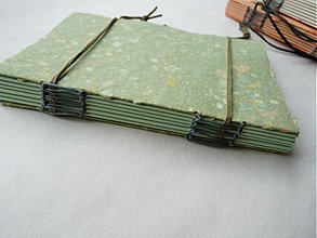 Papiernictvo - Notes kůží svázaný - zelený - 2103921