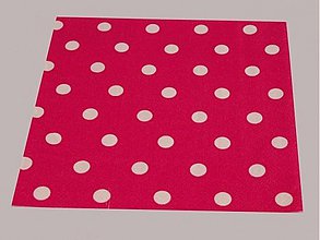 Papier - Servítka Biele bodky na ružovom 7ks - 2117388