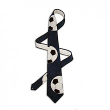 Pánske doplnky - Fotbalová kravata - tmavě modrá - 2172163