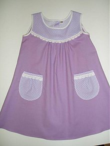 Detské oblečenie - Fialkové detské šatôčky v.104 - zľava! - 2186297