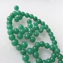 Minerály - Jadeit korálka / 6mm / balenie 10ks (Smaragd Green) - 2211315