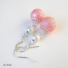 Náušnice - Ružové perličky - 2233474