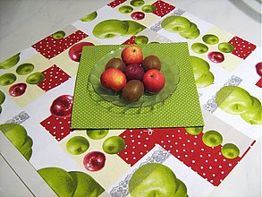 Úžitkový textil - Voní po jablíčkách - sada dvou ubrusů - 2256536