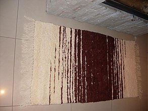 Úžitkový textil - Koberec z ovčej vlny vzorovaný - 2267961