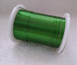 Suroviny - Bižutérny drôt 0,3mm-10m (6-zelená) - 2296005