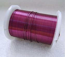 Suroviny - Bižutérny drôt 0,3mm-10m (7-ruž.fialová) - 2296008