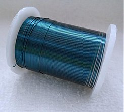 Suroviny - Bižutérny drôt 0,3mm-10m (8-tm.modrá) - 2296009