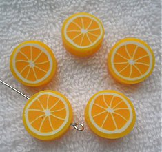 Korálky - FIMO ovocie-1ks (citrón) - 2322999