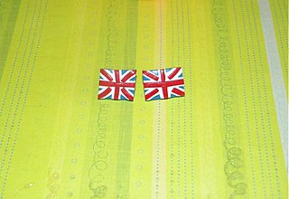 Náušnice - Vlajky- Veľká Británia- napichovačky :) - 2347145