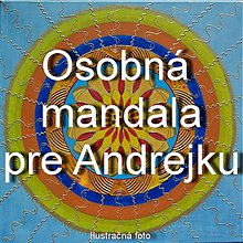 Obrazy - Osobná mandala pre Andrejku - 2390285