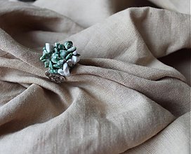 Prstene - Čínsky jadeit a howlit - 2451047