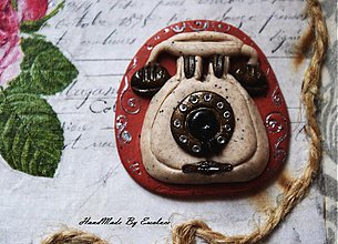 Brošne - Vintage telephone - 2489991