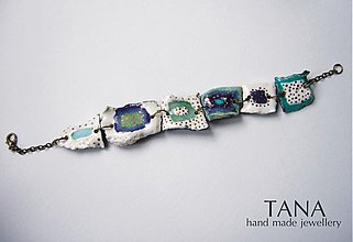 Náramky - Tana šperky - keramika/zlato - 2500212