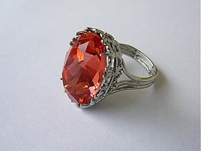 Prstene - Swarovski prsteň Padparaschka - 2559108