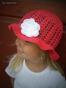 Detské čiapky - Háčkovaný klobúčik - 2595882