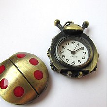 Polotovary - Vintage hodinky LadyBug / Znížená cena - 2596992