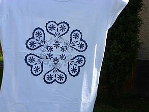 Topy, tričká, tielka - Ručne maľované tričko Srdiečka - 2599342
