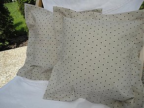 Úžitkový textil - Prírodné vankuše - Bodkované - - 2603297