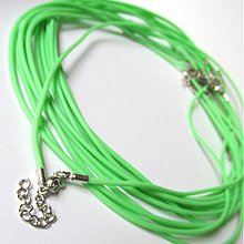 Komponenty - Silikónový náhrdelník (Zelený) - 2608993