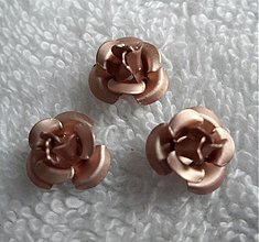 Korálky - Kovová ružička 12mm-1ks (7-ruž.zlatá) - 2620916