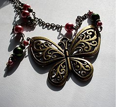 Náhrdelníky - Vintage Butterfly - 2633082