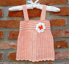 Detské oblečenie - Skladom- háčkované šaty - 2633334