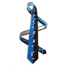 Pánske doplnky - Modro-černo-bílá kravata 221251 - 265610