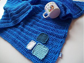Detský textil - ,,Baby"-deka (modrá) - 2675463
