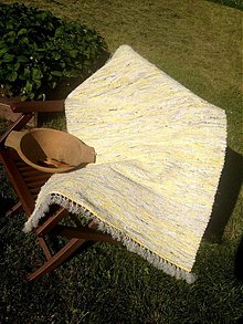 Úžitkový textil - Koberec žltý melír 160x73cm - 2696082