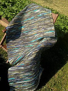 Úžitkový textil - Koberec tmavo zeleno-modrý 180x74cm - 2696157