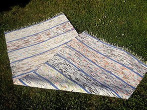 Úžitkový textil - Koberec pásikavý svetlý 160x73cm - 2696184