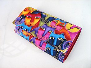 Peňaženky - Luxusní barevné čičiny - i na karty 17 cm - 2698117