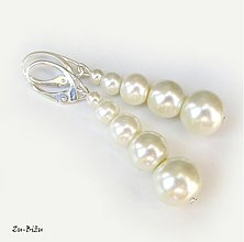 Náušnice - Ivory perličky - 2723275