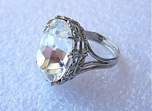 Prstene - Krásny Swarovski prsteň - 2735596