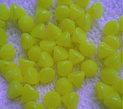 Korálky - Plast.hrot 6mm-1ks (žltá) - 2770931